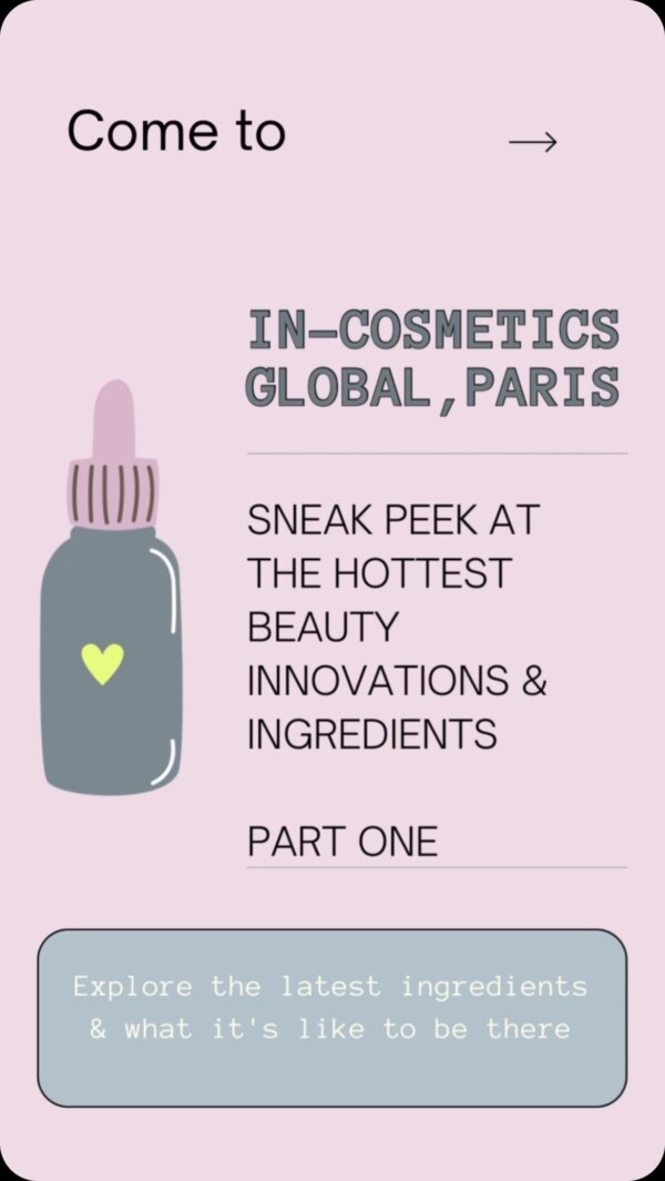 Just wrapped up an inspiring few days at In-Cosmetics Global in Paris, the world’s largest cosmetic ingredient trade show! Over 900 exhibitors showcasing the hottest trends and cutting-edge ingredients in beauty. Our reel takes you on a journey through the show floor exploring what’s new and what’s next - Part 1 .... in-cosmeticsincosmeticsglobal